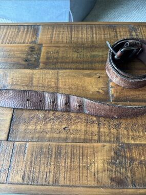 Leather belt